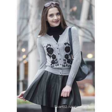 Cashmere Sweater with Embroidery (1500002079)